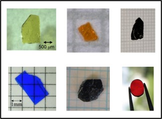 物性測定のために自分で作った結晶です。（初めて大きな結晶が作れたときには感動します。）