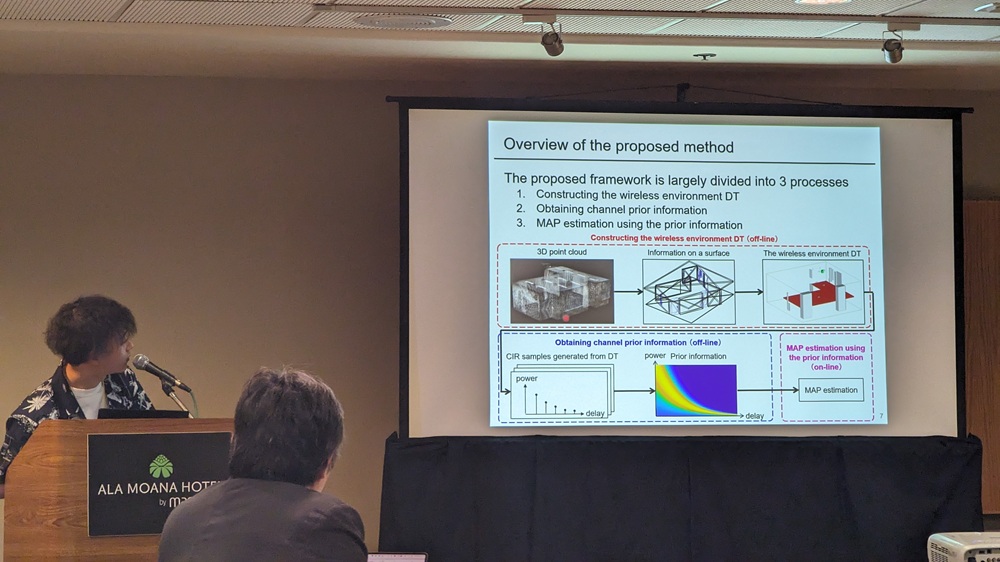 研究室学生の国際会議での発表の様子